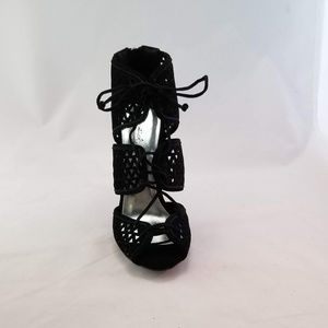Qupid Women's Glee-261 Dress Sandal Black 8M